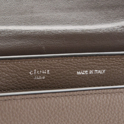 Celine Drummed Calfskin Suede Small Trapeze Dune 7 of 8