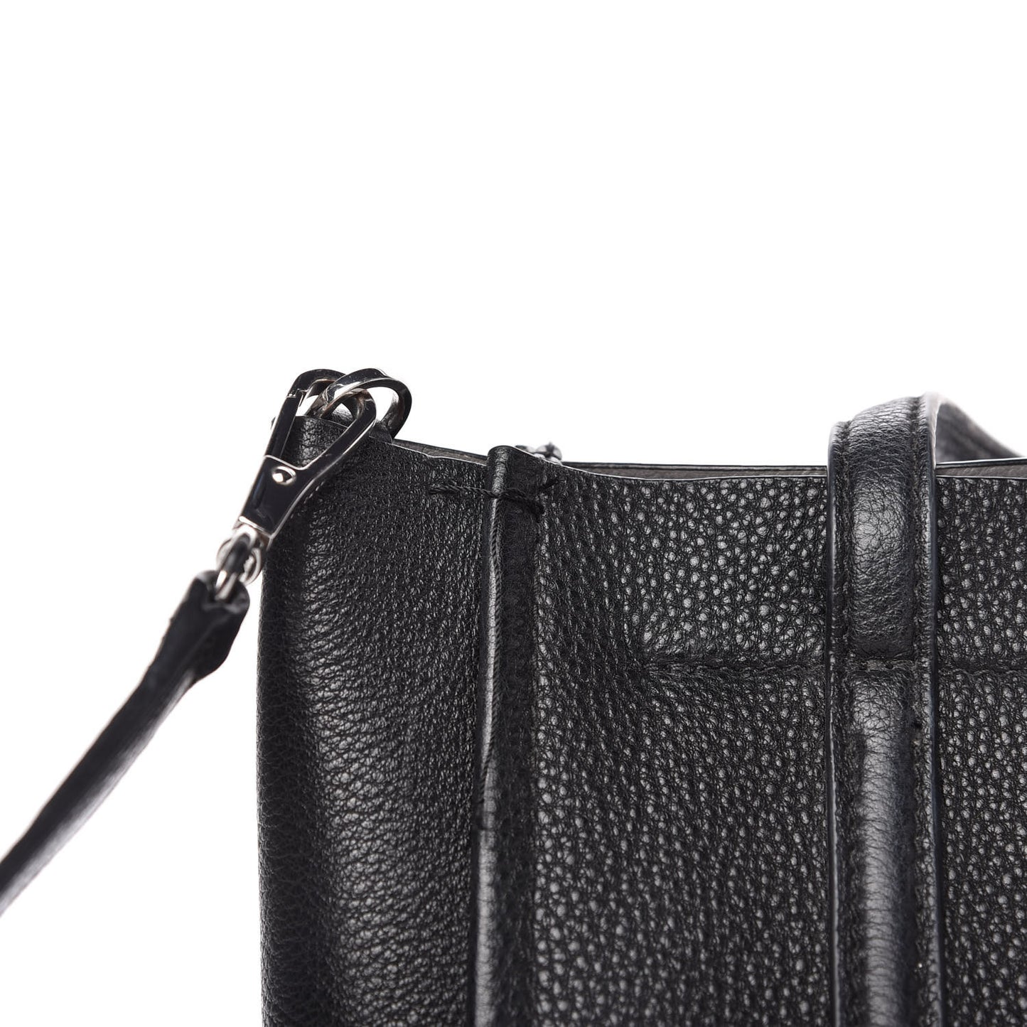 Grained Calfskin The Tag 21 Tote Black