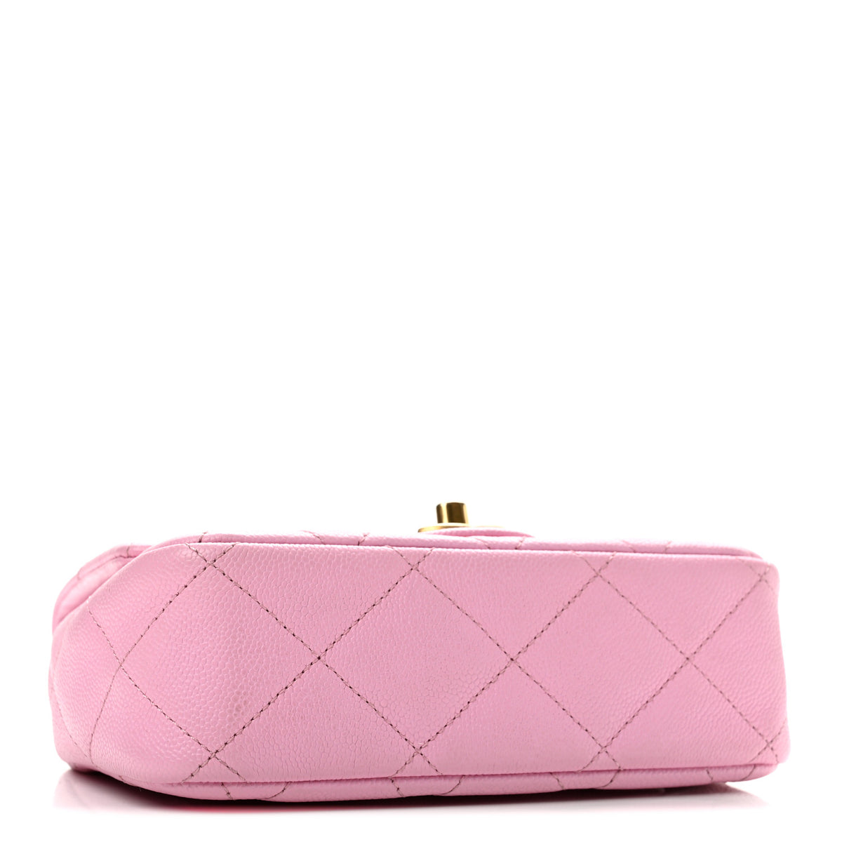 Caviar Quilted Mini Sweetheart Flap Lilac