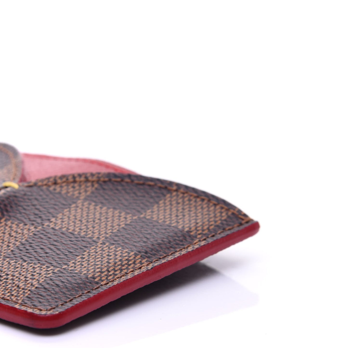 Damier Ebene Caissa Card Holder Cherry