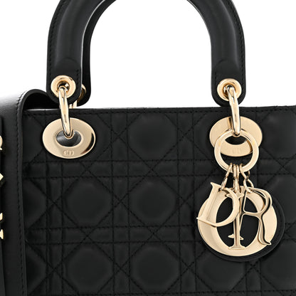Christian Dior Lambskin Cannage Small My ABCDior Lady Dior Black 8 of 13