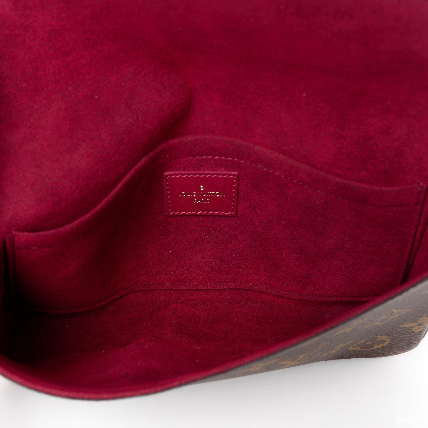 Louis Vuitton Monogram Pochette Felicie Chain Wallet Fuchsia 5 of 10