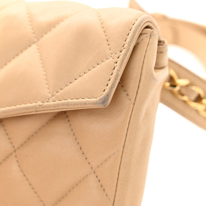 Chanel Lambskin Quilted Flap Waist Belt Bag 70 28 Beige 17 of 19