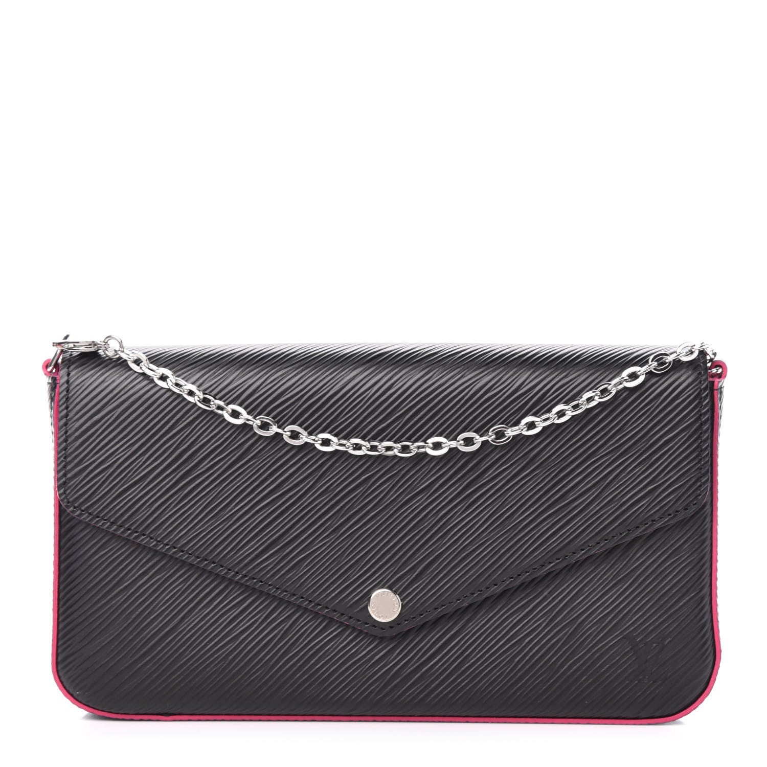 Louis Vuitton Epi Pochette Felicie Black Hot Pink 1 of 15