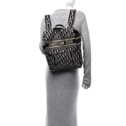 Christian Dior Oblique Backpack Blue White Blue White 2 of 12