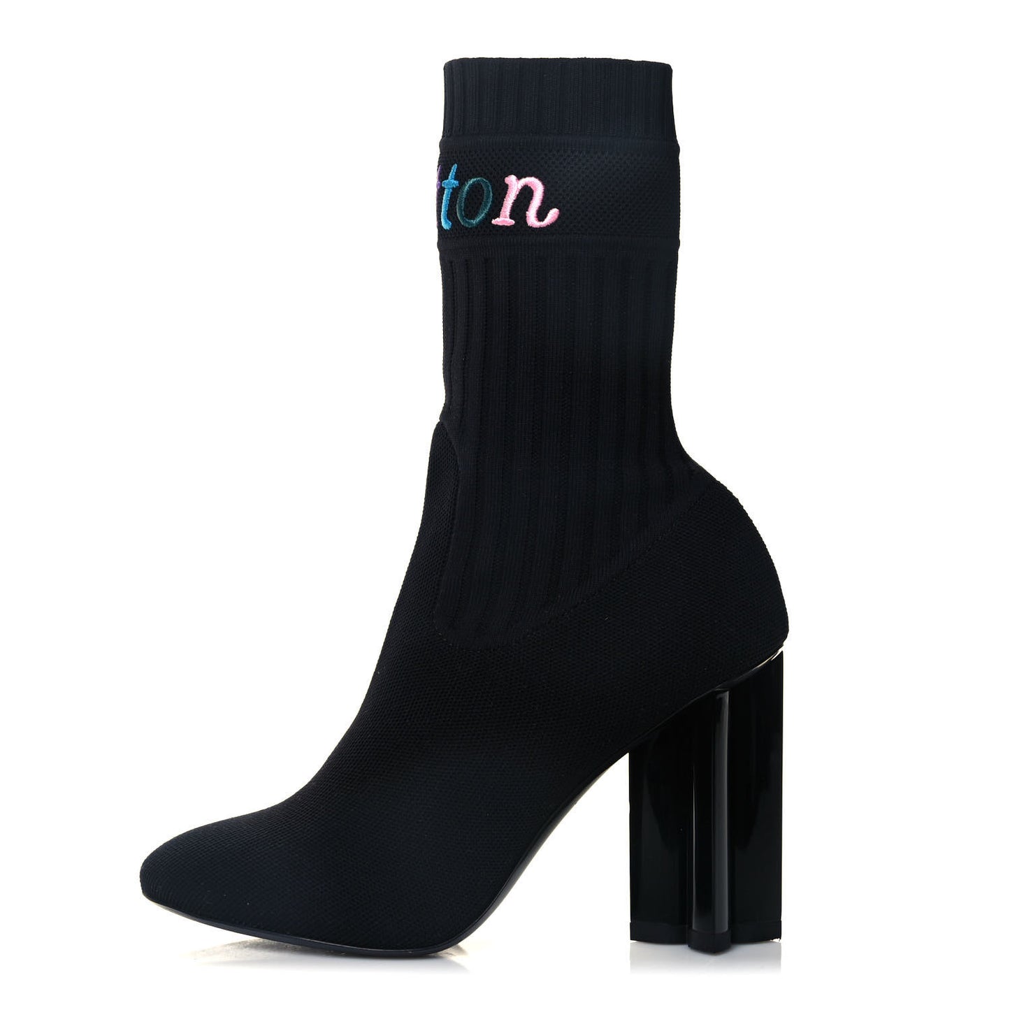 Stretch Fabric New Wave Silhouette Ankle Boots 37 Black
