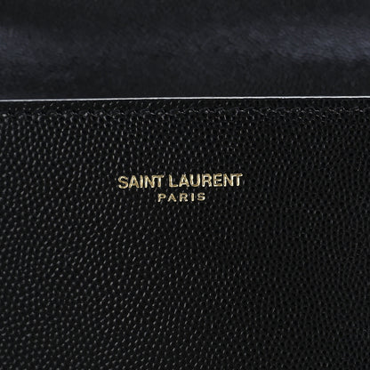 Saint Laurent Grain de Poudre Medium Classic Monogram Cassandra Top Handle Black 7 of 12