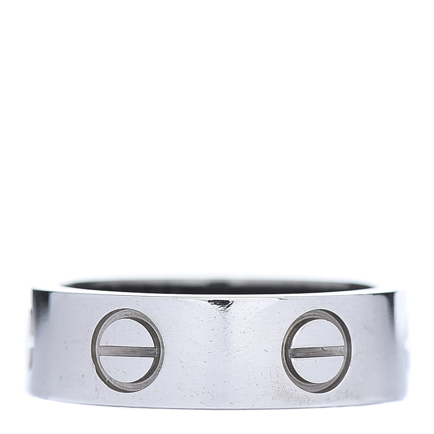 18K White Gold 5.5mm LOVE Ring 50 5.25