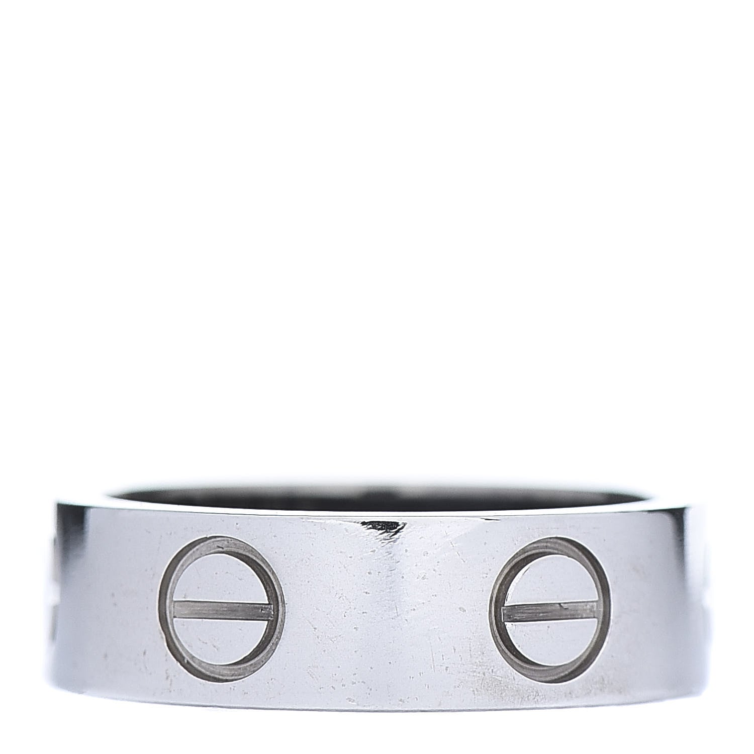 Cartier 18K White Gold 5.5mm LOVE Ring 50 5.25 3 of 5
