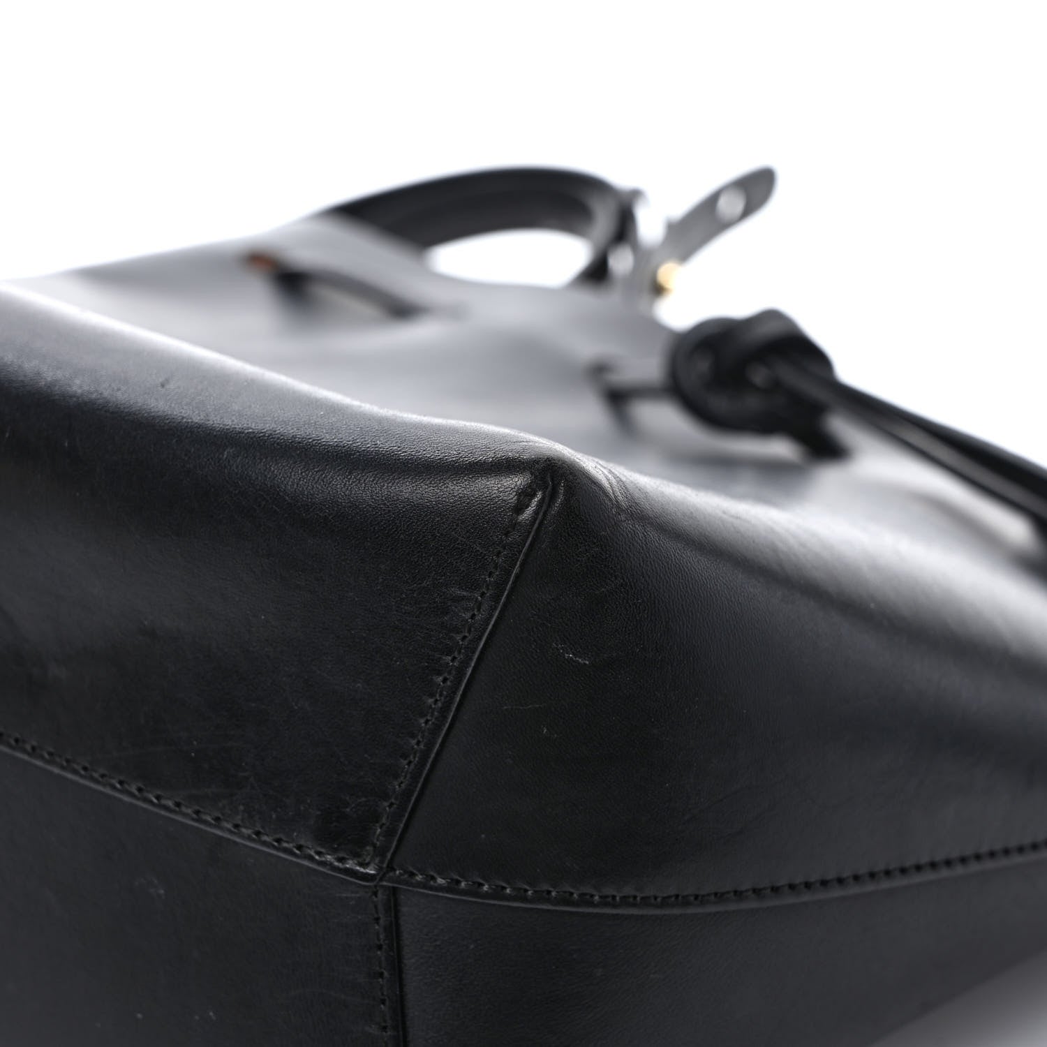 Mansur Gavriel Calfskin Mini Bucket Bag Black Ballerina 11 of 12