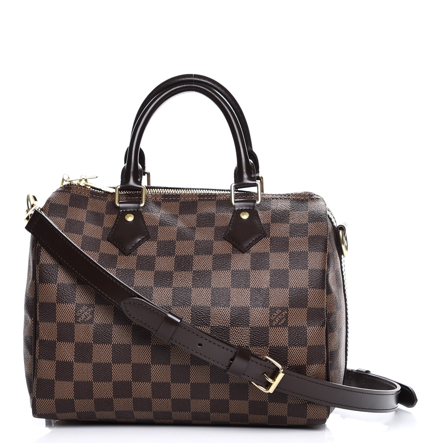 Louis Vuitton Damier Ebene Speedy Bandouliere 25 1 of 10