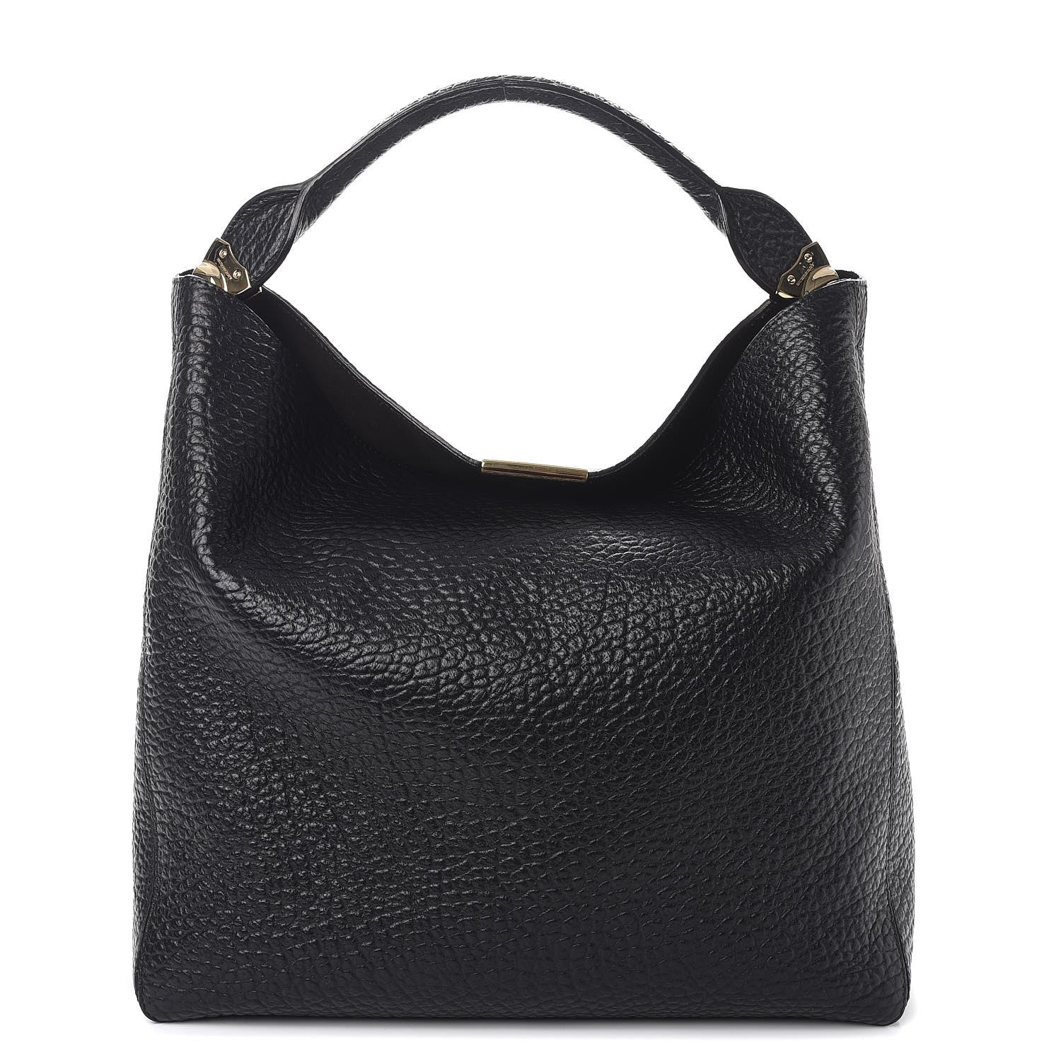 Burberry Heritage Grain Medium Lindburn Hobo Black 1 of 8