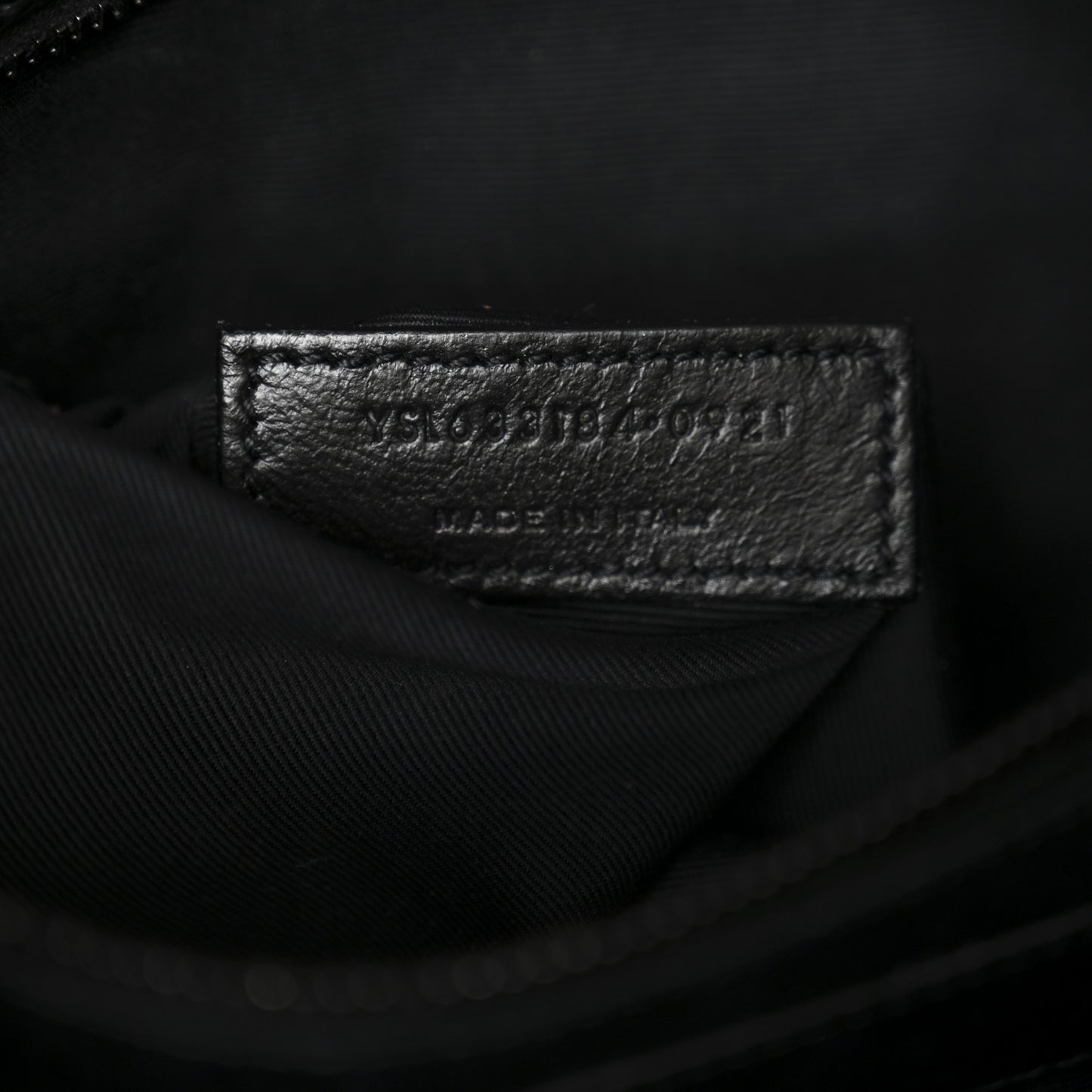 Crinkled Calfskin Matelasse Monogram Medium Niki Chain Satchel Black