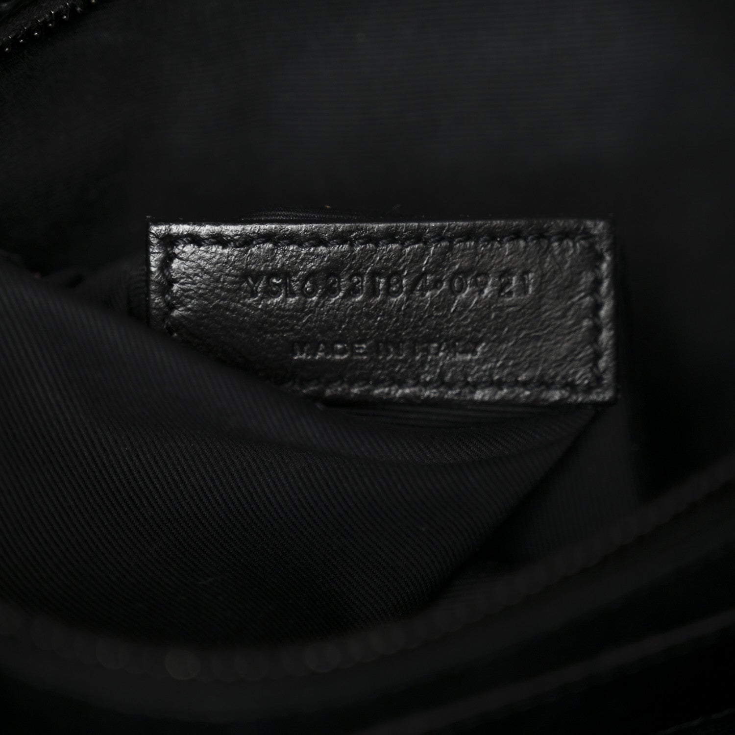 Saint Laurent Crinkled Calfskin Matelasse Monogram Medium Niki Chain Satchel Black 7 of 10