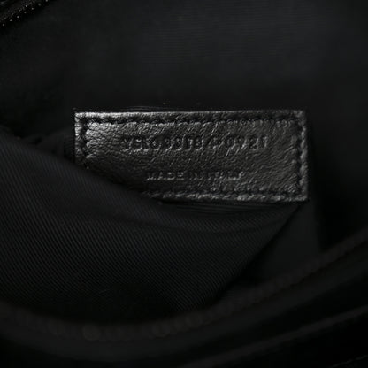 Saint Laurent Crinkled Calfskin Matelasse Monogram Medium Niki Chain Satchel Black 7 of 10