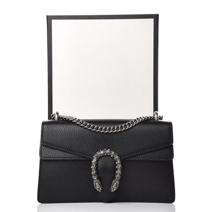 Gucci Pebbled Calfskin Small Dionysus Shoulder Bag Black 11 of 11