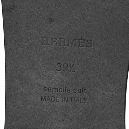 Hermes Suede Goatskin Oran Sandals 39.5 Rose Du Desert 7 of 9