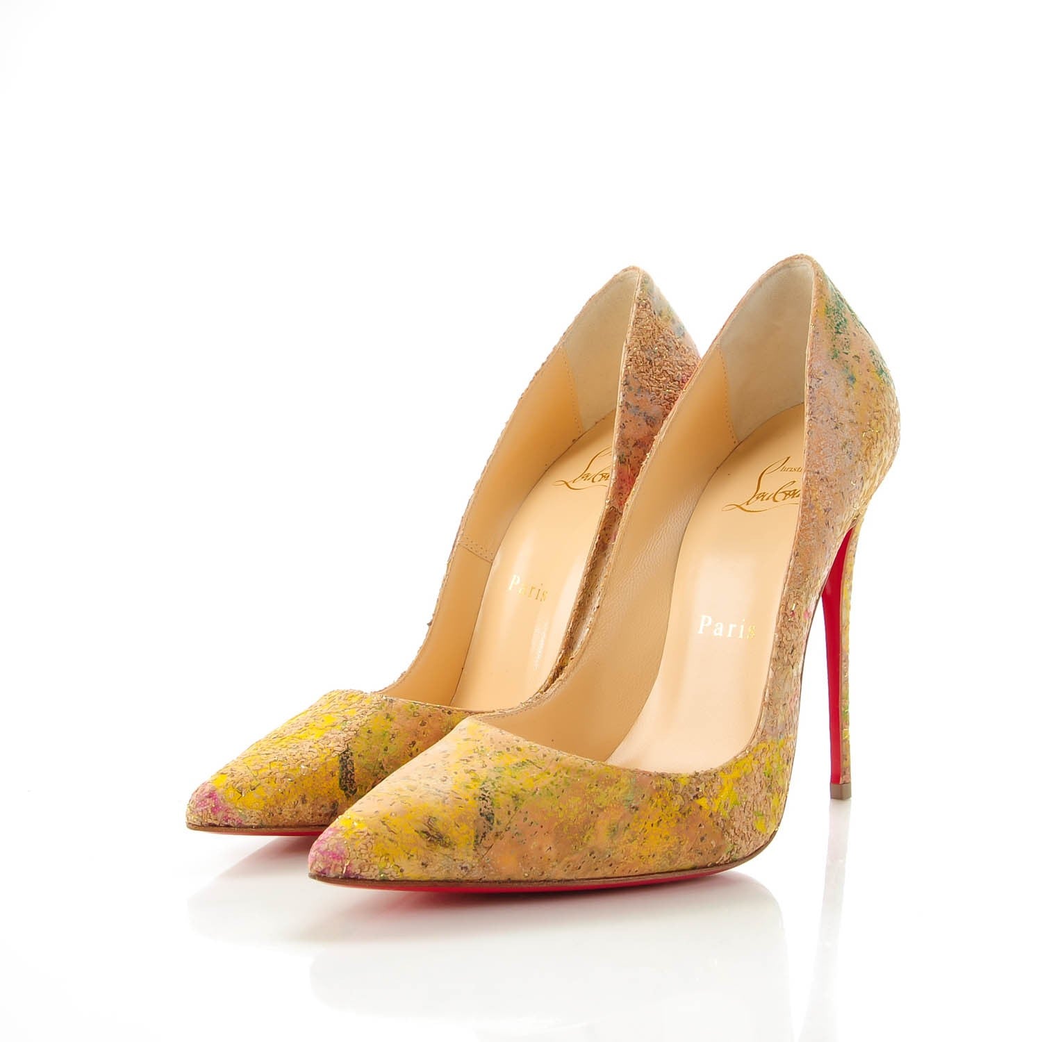 Christian Louboutin Cork Bloom Print So Kate 120 Pumps 36.5 Multicolor 3 of 6