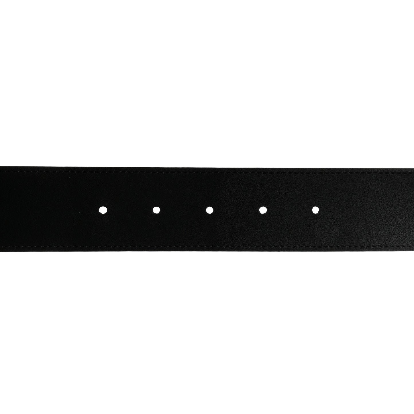 Moon Calfskin Pearl Double G 40mm Belt 90 36 Black Cream