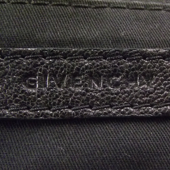 Leather Studded George V Bag Black