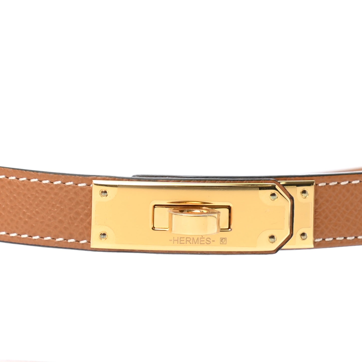 Epsom Kelly Pocket Belt Gold