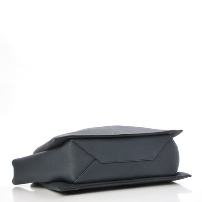 Celine Baby Grained Calfskin Medium Tri-Fold Bag Dark Sea 4 of 11