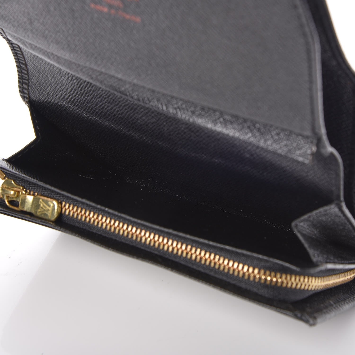 Louis Vuitton Epi Porte-Monnaie Billets Tresor Wallet Black 7 of 8