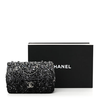 Chanel Shaded Sequins Mini Flap Black 11 of 11