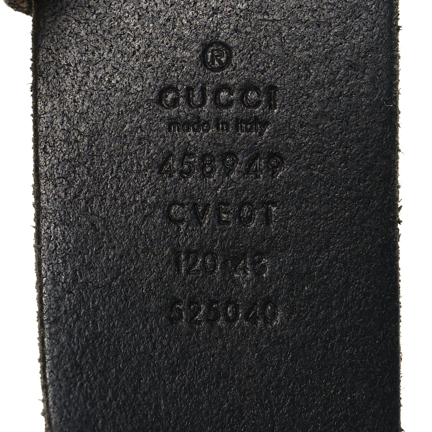 Gucci Faded Calfskin Snake Double G 40mm Belt 120 48 Black 5 of 6