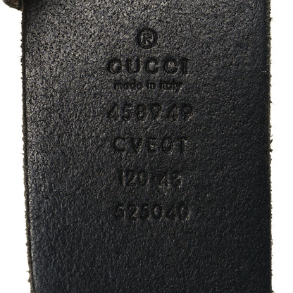 Gucci Faded Calfskin Snake Double G 40mm Belt 120 48 Black 5 of 6