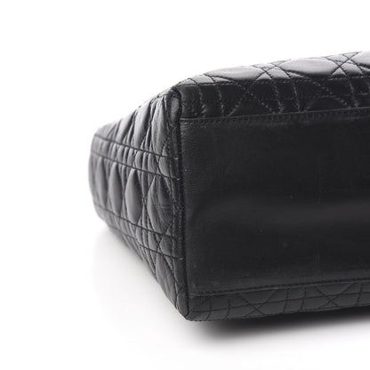 Christian Dior Lambskin Cannage Medium Lady Dior Black 8 of 10