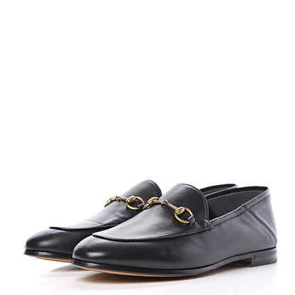 Gucci Lambskin Womens Brixton Horsebit Loafers 39 Black 3 of 10
