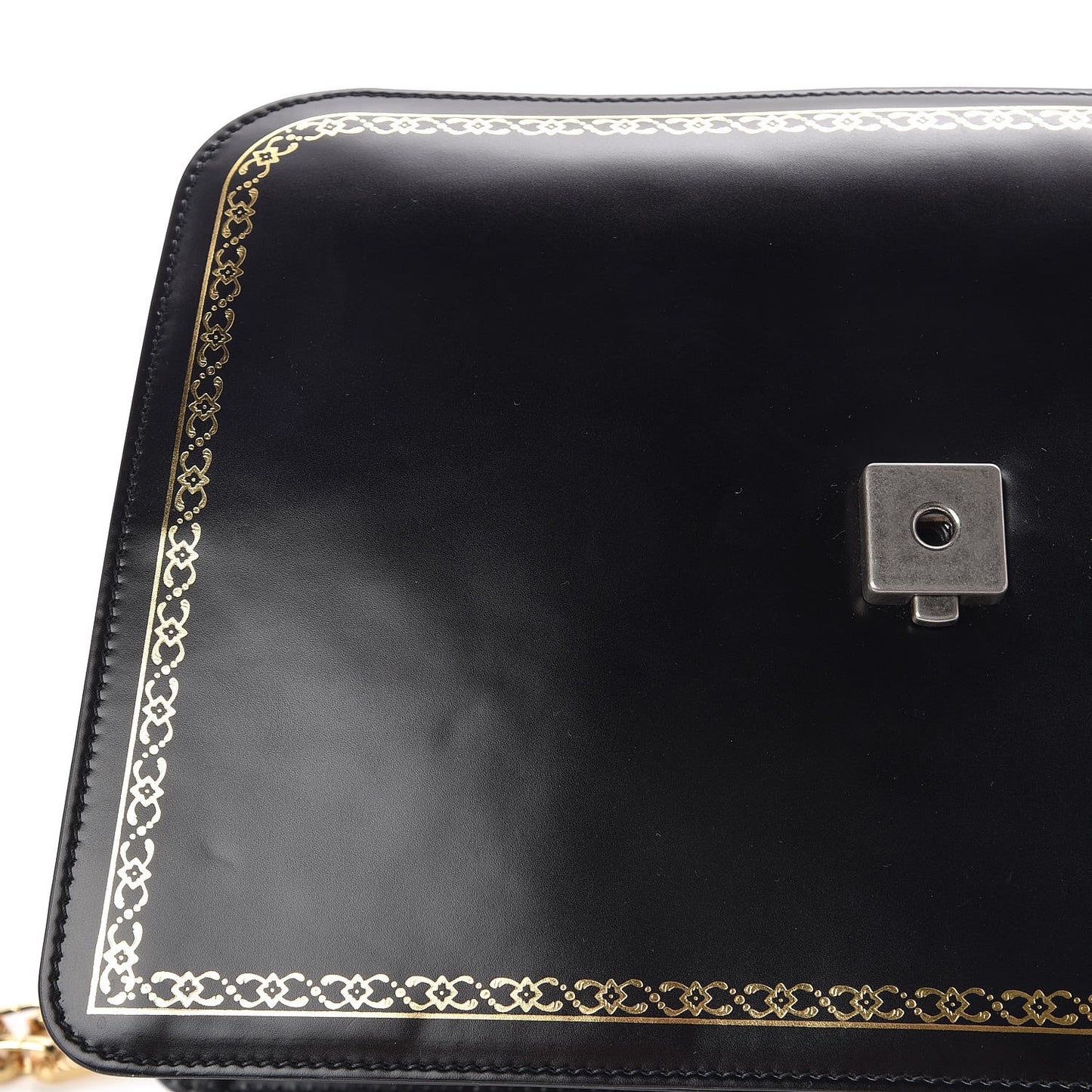 Calfskin Bamboo Medium Thiara Top Handle Bag Black