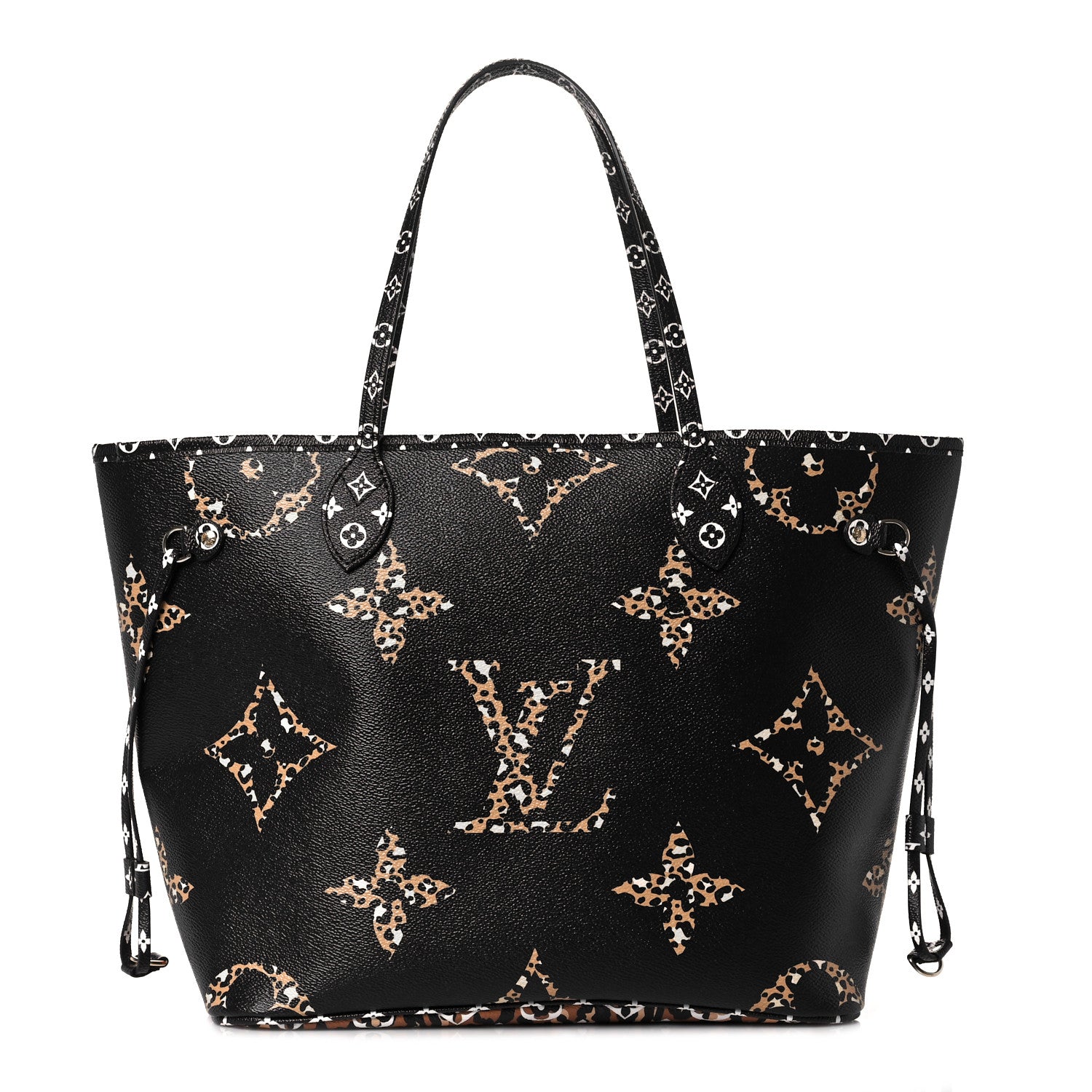 Louis Vuitton Monogram Giant Jungle Neverfull MM Black 3 of 9
