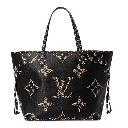 Louis Vuitton Monogram Giant Jungle Neverfull MM Black 3 of 9