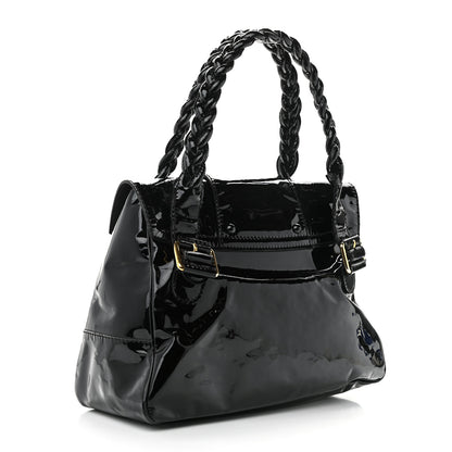 Valentino Garavani Patent Large Histoire Black 3 of 12