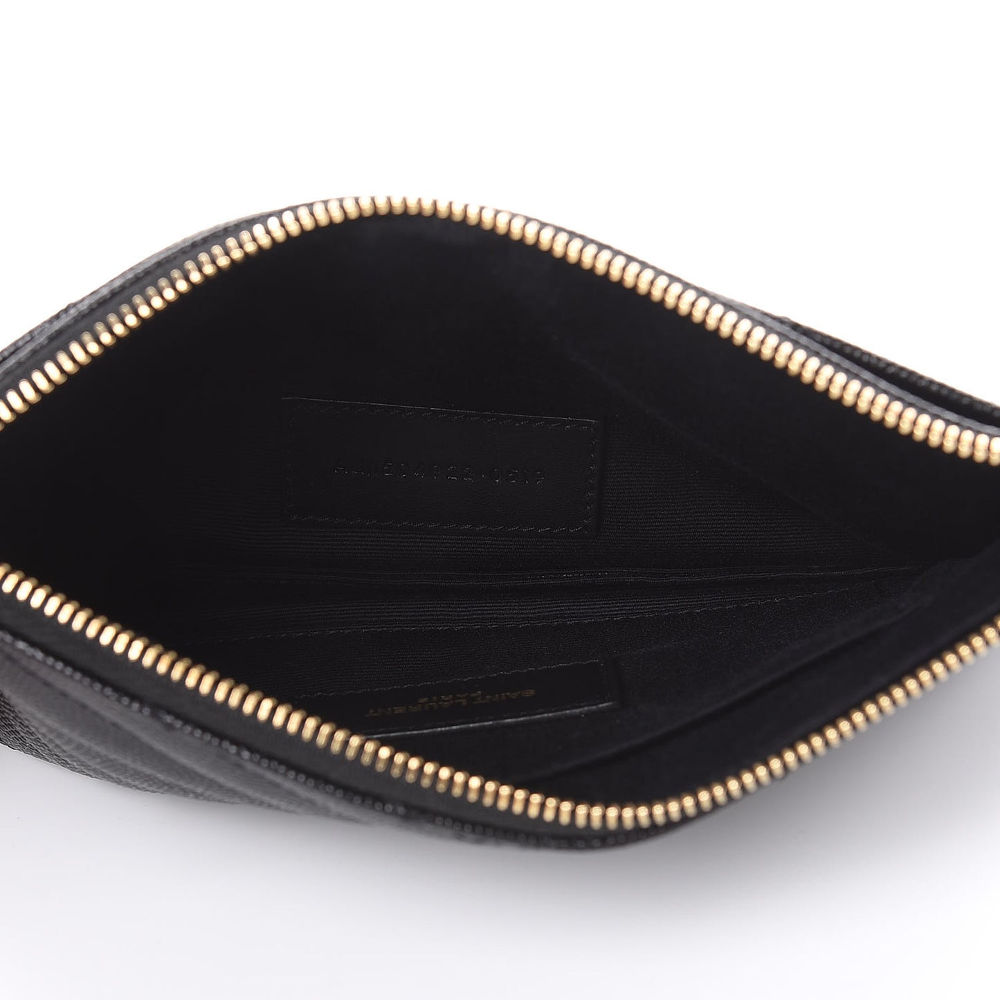 Grain De Poudre Chevron Monogram Bill Pouch Black