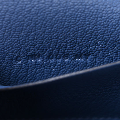 Hermes Chevre Mysore Enamel Mini Cinhetic Wallet  Bleu Brighton 8 of 12