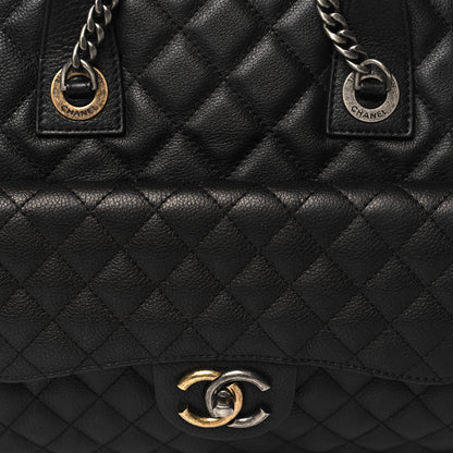 Chanel Caviar Quilted Large Casual Pocket Tote Black 9 of 11