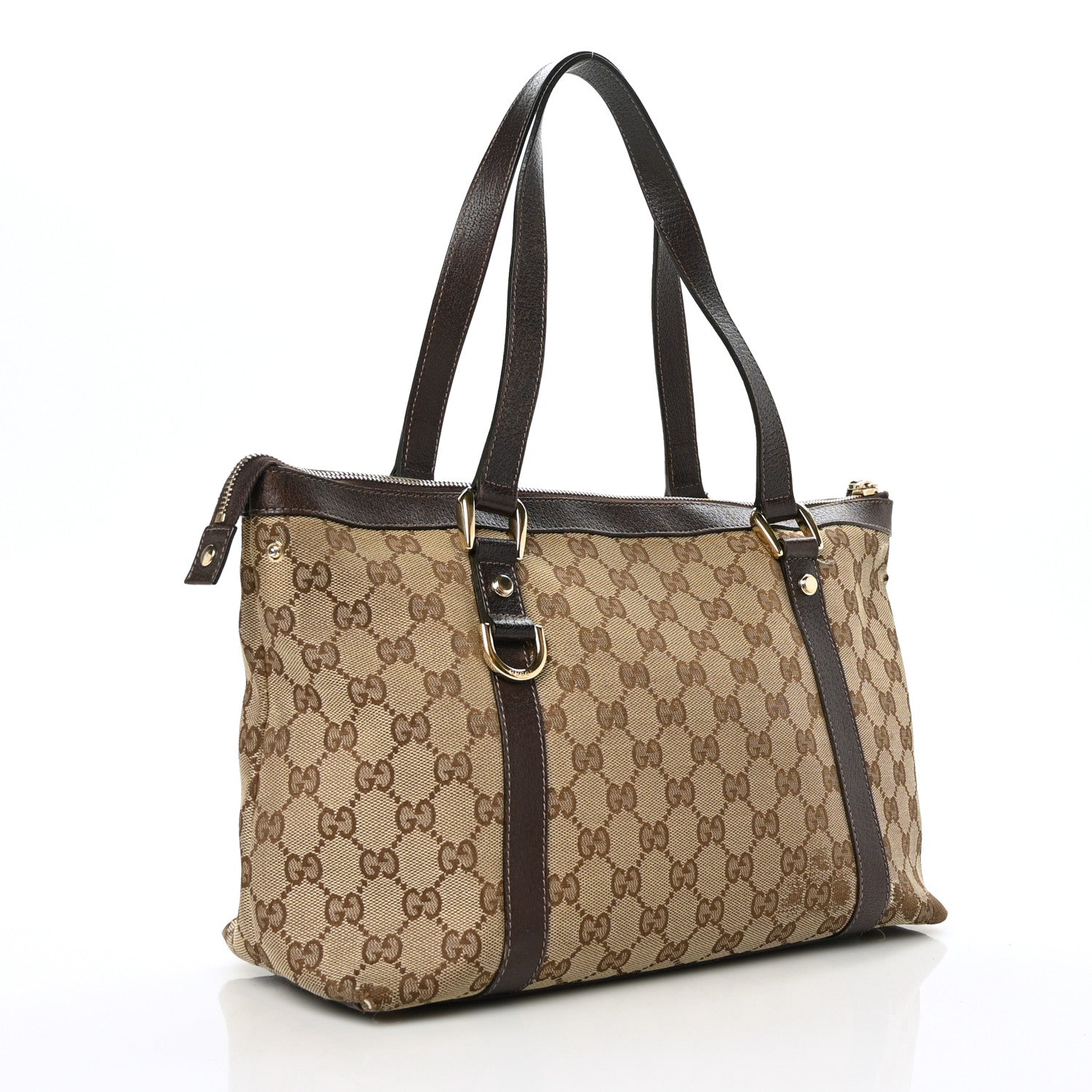Gucci Monogram Medium Abbey Tote Brown 3 of 12
