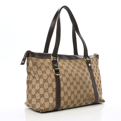 Gucci Monogram Medium Abbey Tote Brown 3 of 12