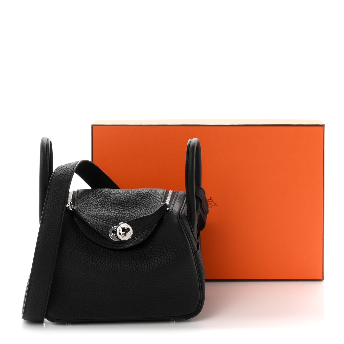 Taurillon Clemence Mini Lindy 20 Black