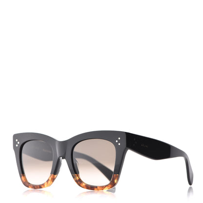 Celine Catherine Sunglasses CL 41098/F/S Black Havana 1 of 6