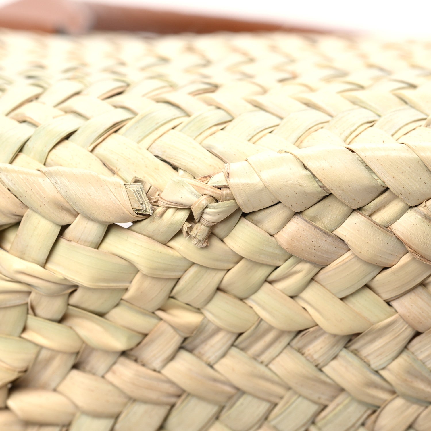 Chloe Raffia Small Grain Calfskin Medium Marcie Basket Tan 12 of 12