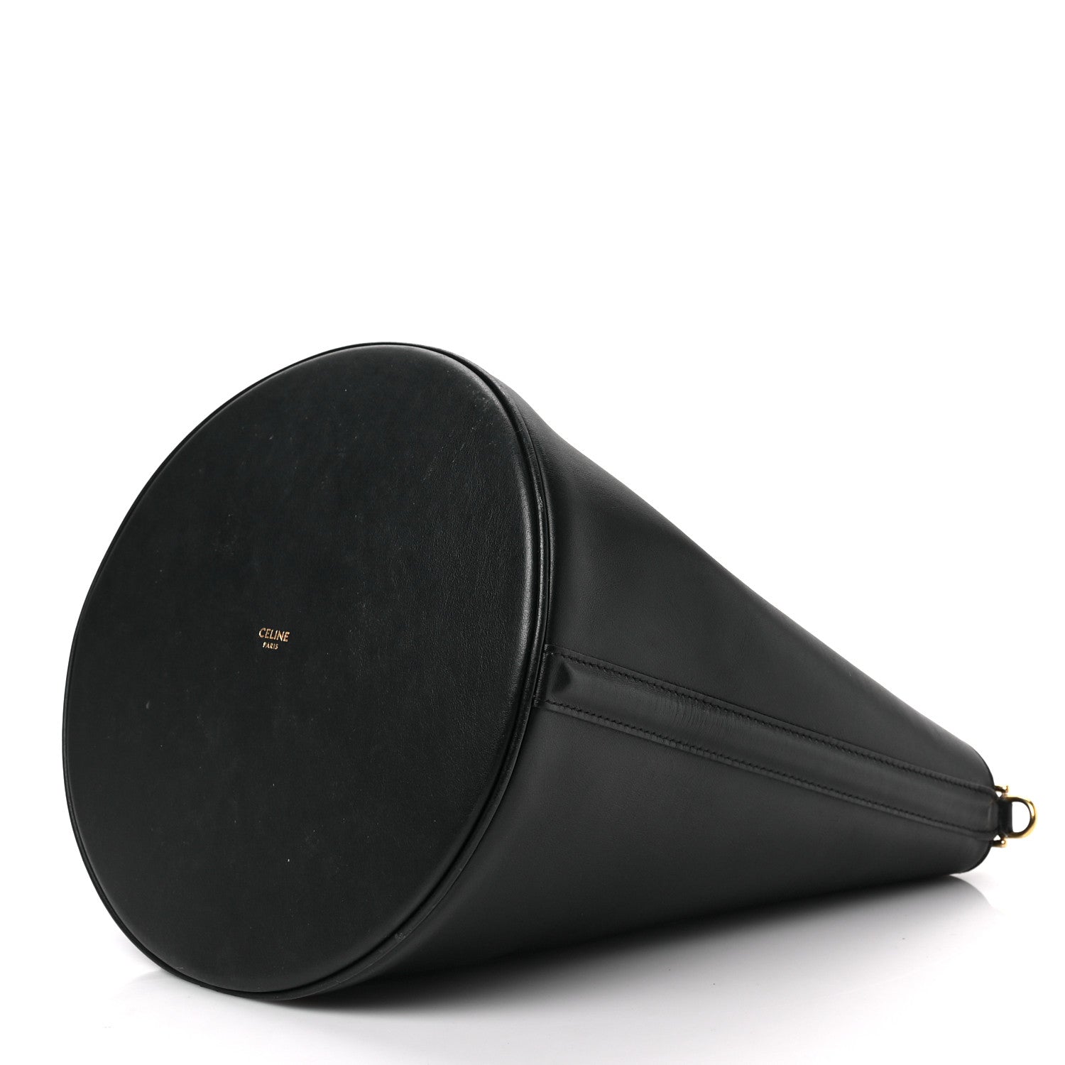 Celine Smooth Calfskin Bucket 16 Bag Black 7 of 8