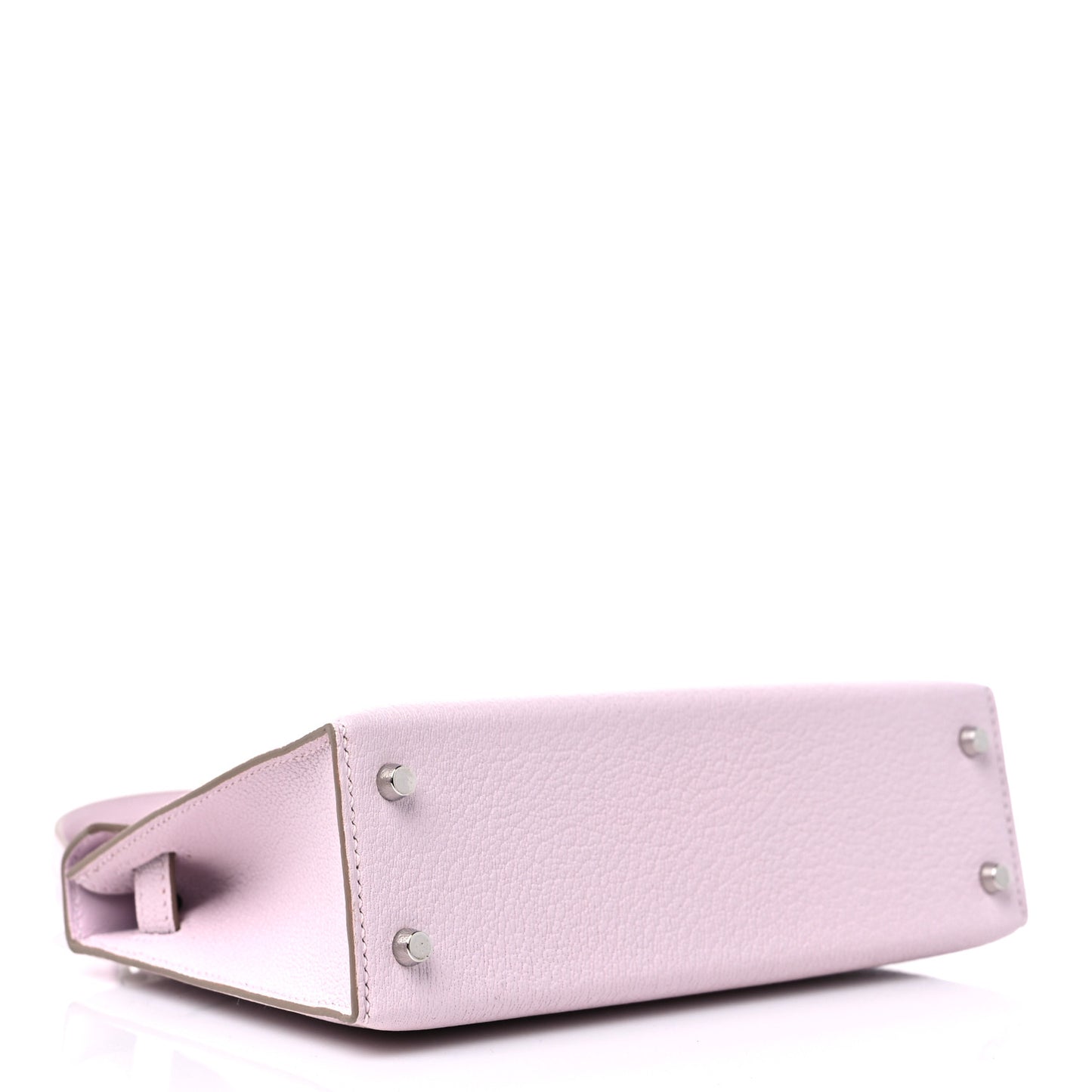 Chevre Mysore Mini Kelly Sellier 20 Mauve Pale Gold White