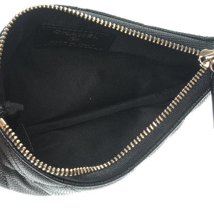 Chanel Caviar Quilted Small Cosmetic Case Black 5 of 7