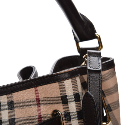 Burberry Haymarket Check Medium Willenmore Hobo Chocolate 6 of 12