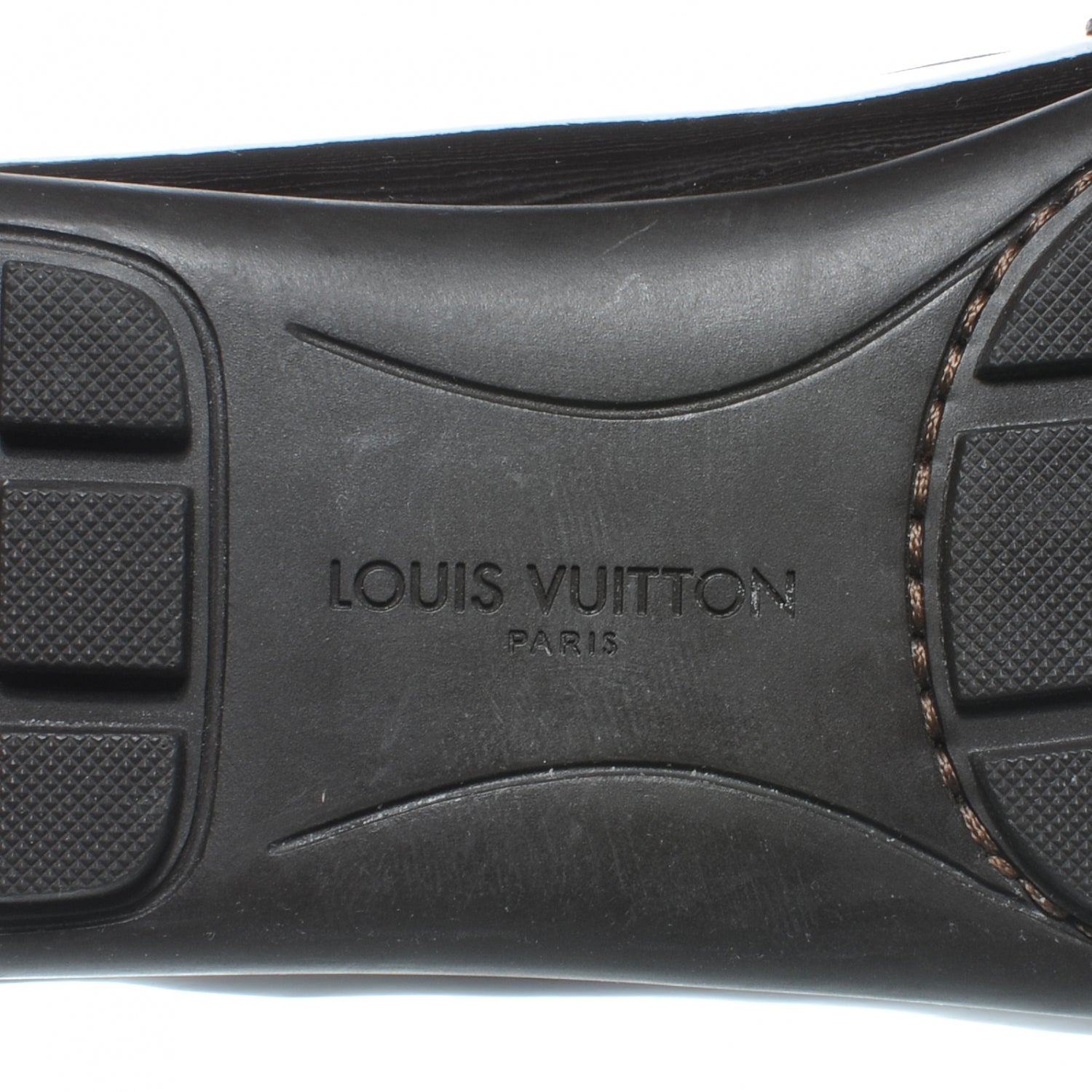 Louis Vuitton Patent Mini Lin Loafers 37.5 Brown 8 of 8