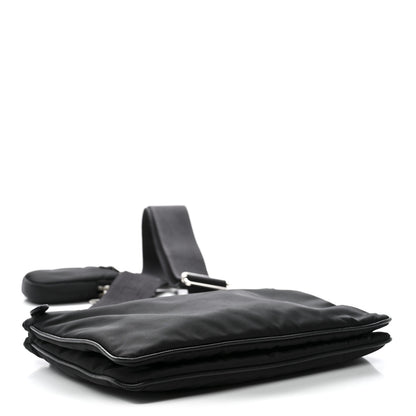 Prada Re-Nylon Saffiano Re-Edition 2000 Double Zip Crossbody Bag Black 4 of 13